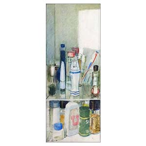 Gilles Le Dez, interieur-hygiene,  x cm, techniques mixtes, papier, 1980