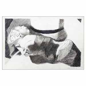 Gilles Le Dez, transparence-nativite,  x cm, techniques mixtes, papier, 1980