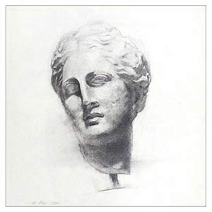 Gilles Le Dez, etude-tete,  x cm, techniques mixtes, papier, 1981