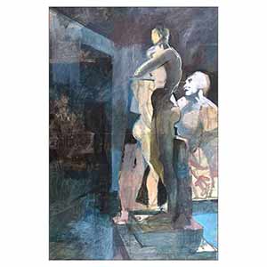 Gilles Le Dez, salle-platre-lumiere,  x cm, techniques mixtes, papier, 1981