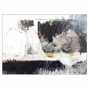 Gilles Le Dez, linceul-tete,  x cm, techniques mixtes, papier, 1982