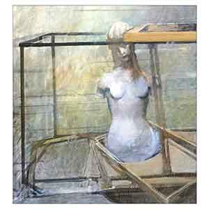 Gilles Le Dez, structure-buste,  x cm, techniques mixtes, papier, 1982