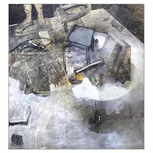 Gilles Le Dez, coin-abandonne,  x cm, techniques mixtes, papier, 1983