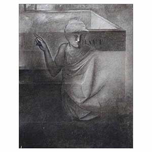 Gilles Le Dez, songe,  x cm, techniques mixtes, papier, 1987