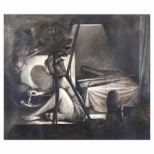 Gilles Le Dez, decouverte,  x cm, techniques mixtes, papier, 1988