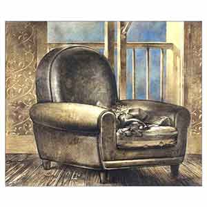 Gilles Le Dez, fauteuil-fenetre,  x cm, techniques mixtes, papier, 1989
