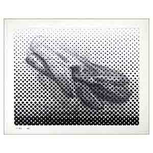 Gilles Le Dez, gant-voile,  x cm, techniques mixtes, papier, 1991