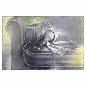 Gilles Le Dez, boite-ampoule,  x cm, techniques mixtes, papier, 1992
