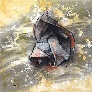 Gilles Le Dez, impregnation,  x cm, techniques mixtes, papier, 1993