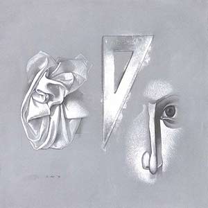 Gilles Le Dez, apparitions,  x cm, techniques mixtes, papier, 1994