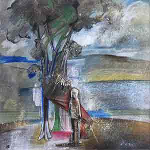 Gilles Le Dez, eclaircie,  x cm, techniques mixtes, papier, 1996