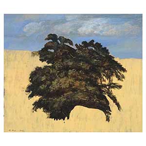 Gilles Le Dez, arbre-nuages, techniques mixtes, papier, 2002.
