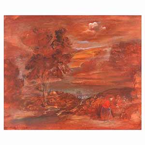 Gilles Le Dez, riviere-femme, techniques mixtes, papier, 2003.