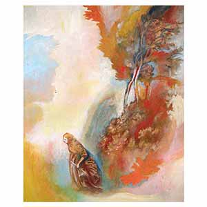 Gilles Le Dez, passage-femme-clairiere, techniques mixtes, papier, 2004.