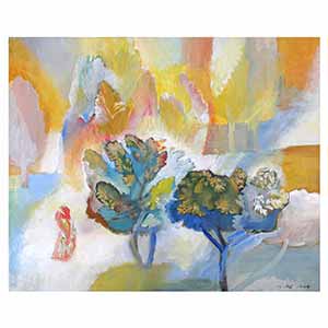 Gilles Le Dez, verger-paysan, techniques mixtes, papier, 2004.
