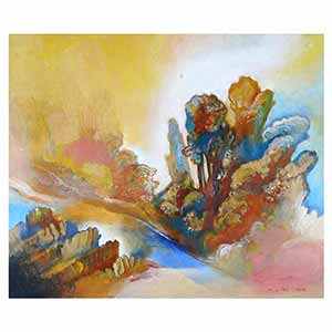 Gilles Le Dez, vigne-haie, techniques mixtes, papier, 2004.