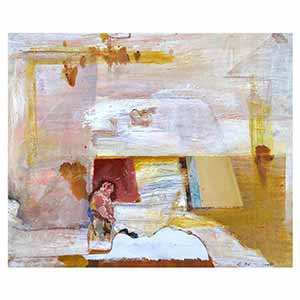 Gilles Le Dez, champs-homme, techniques mixtes, papier, 2005.