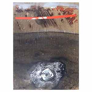 Gilles Le Dez, objet-champs-fil, techniques mixtes, papier, 2006.