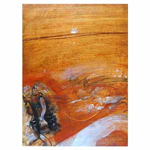 Gilles Le Dez, passage-femme-sac, techniques mixtes, papier, 2007.
