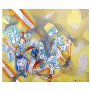 Gilles Le Dez, glaneur-champ, techniques mixtes, papier, 2009.
