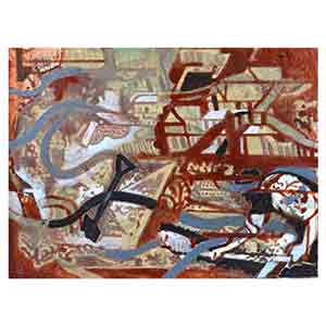 Gilles Le Dez, jardinier-pelle-ville, techniques mixtes, papier, 2010.