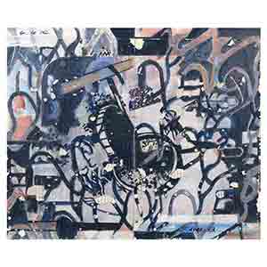 Gilles Le Dez, meule-mouvements, techniques mixtes, papier, 2010.