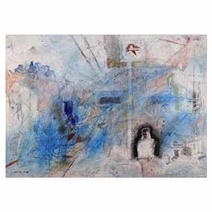 Gilles Le Dez, quai-homme, techniques mixtes, papier, 2011.