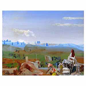 Gilles Le Dez, chantier-champs, techniques mixtes, papier, 2012.
