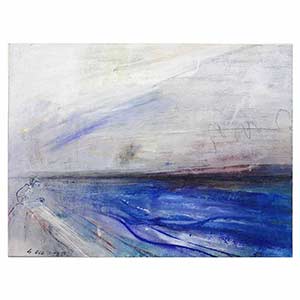 Gilles Le Dez, femme-riviere, techniques mixtes, papier, 2015.