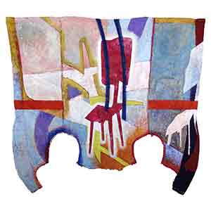 Gilles Le Dez, chaises-silhouettes-bustes, techniques mixtes, textile, 2018