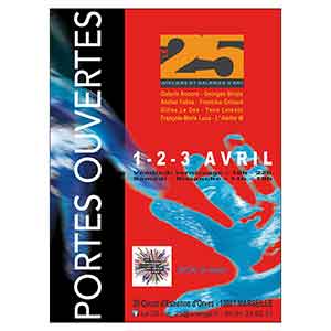 Gilles Le Dez, Affiche portes ouvertes le25,  x cm, technique numérique, 2016